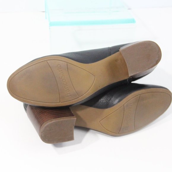 Franco Sarto Boots sz 8 Women Callahan Leather Bootie Block Heel - Picture 10 of 10